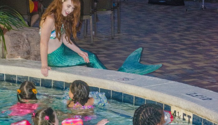 Movies with the Mermaid at Days Inn, Panama City Beach, FL