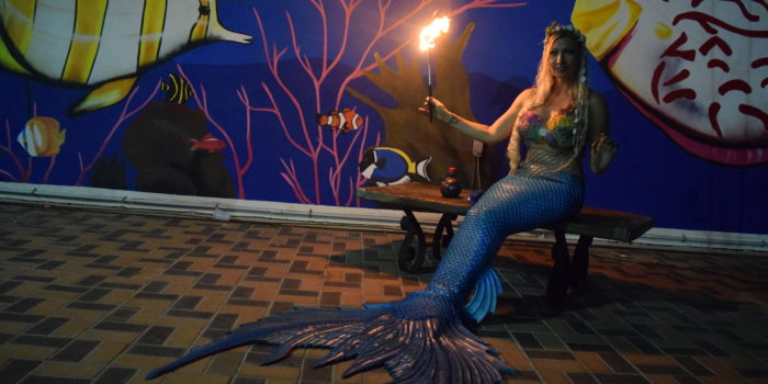 Fire Breathing Mermaid at Days Inn Panama City Beach, FL