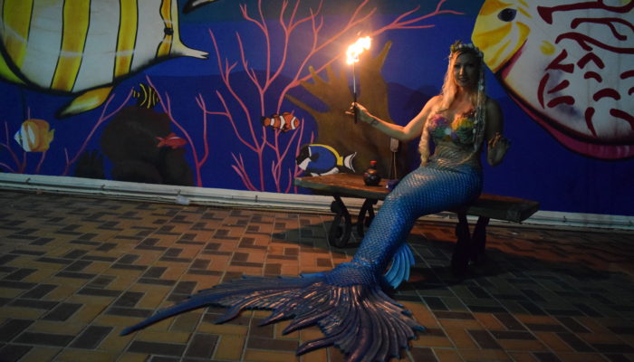 Fire Breathing Mermaid at Days Inn Panama City Beach, FL