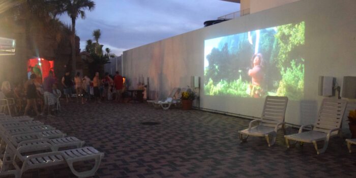 Nightly Movies at our Splash Theater, Days Inn Panama City Beach, FL