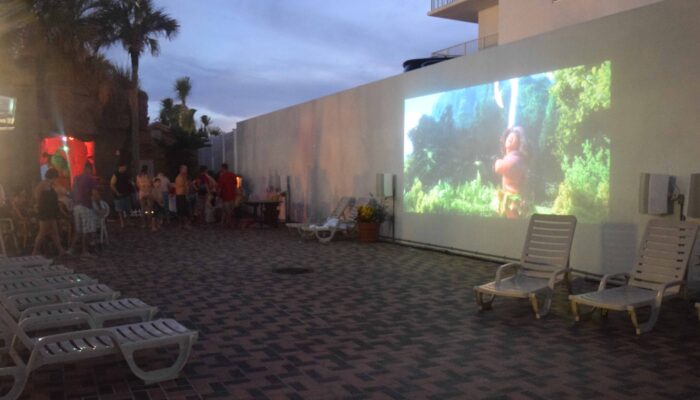 Nightly Movies at our Splash Theater, Days Inn Panama City Beach, FL