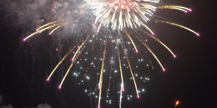 Gulf front Fireworks on Panama City Beach, FL