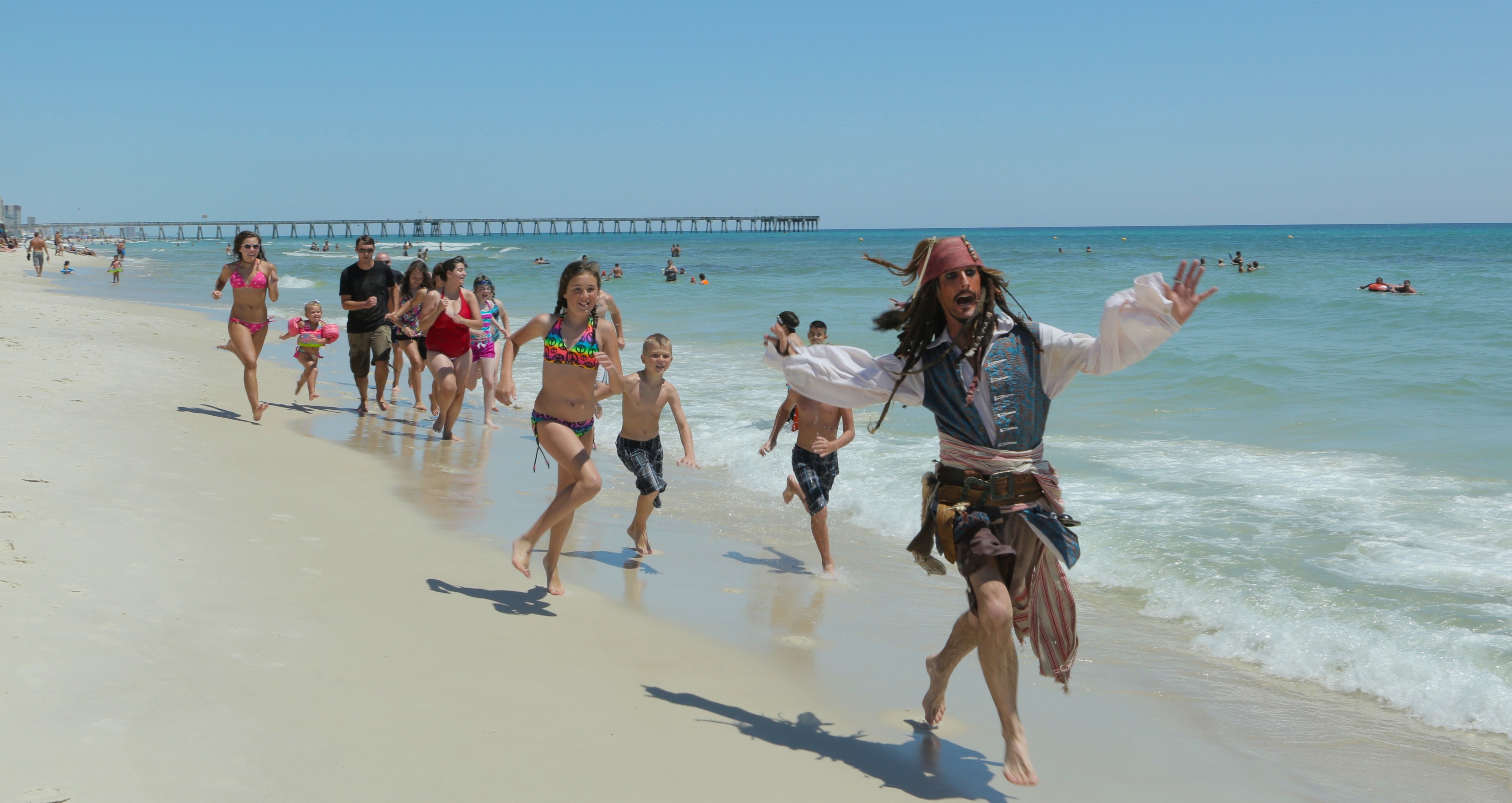 Beaches, Pirates and Mermaids Days Inn Panama City Beach Florida.